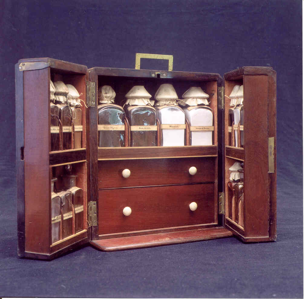 Medicine chest from the Danish West Indies.