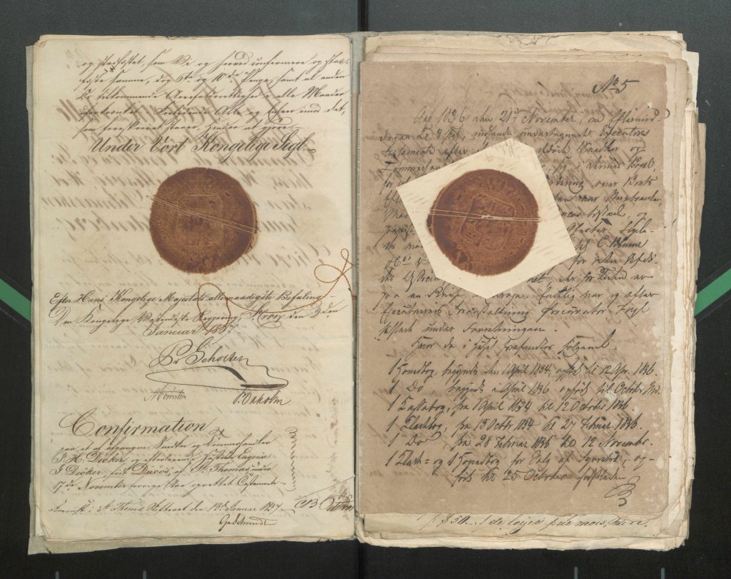 Loose documents from the 1837.