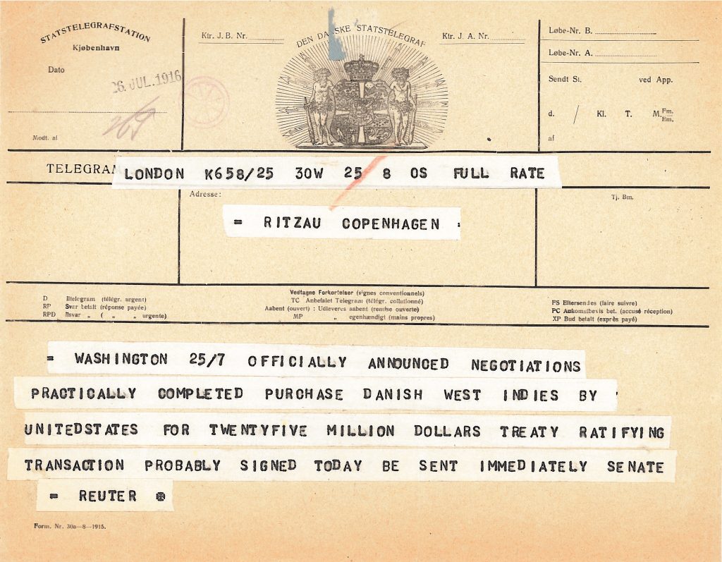 Picture of telegram.